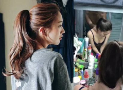 Con bé chổng đít ra để anh nhét vào dễ nào